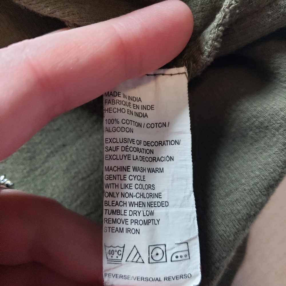 Izod Quarter Zip Long Sleeve Pullover, Grey & Olive Green, Men's XL - Picture 4 of 9